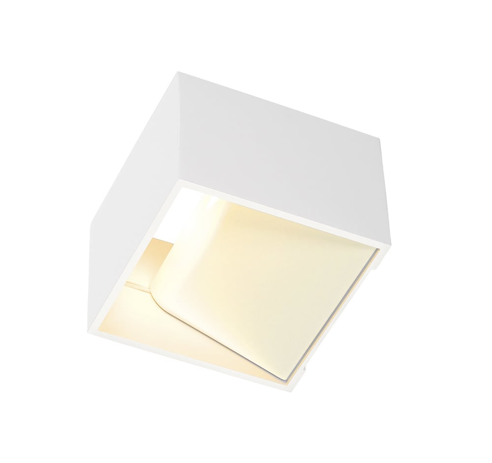 Logs In væglampe, LED 2000-3000K DimToWarm, 490lm,hvid