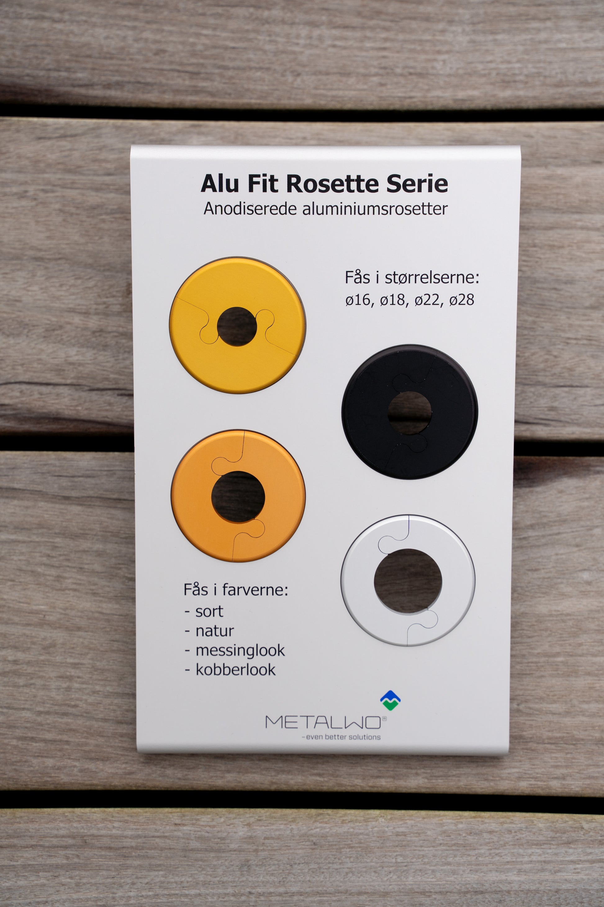 Alu Fit Rosette Ø28 Messinglook