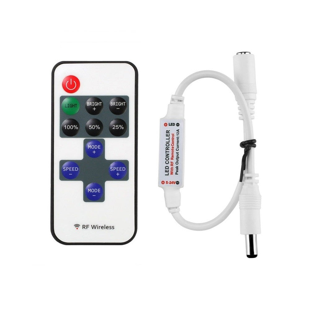 Trådløs dæmper med fjernbetjening - RF, memory funktion, 12V (30W)