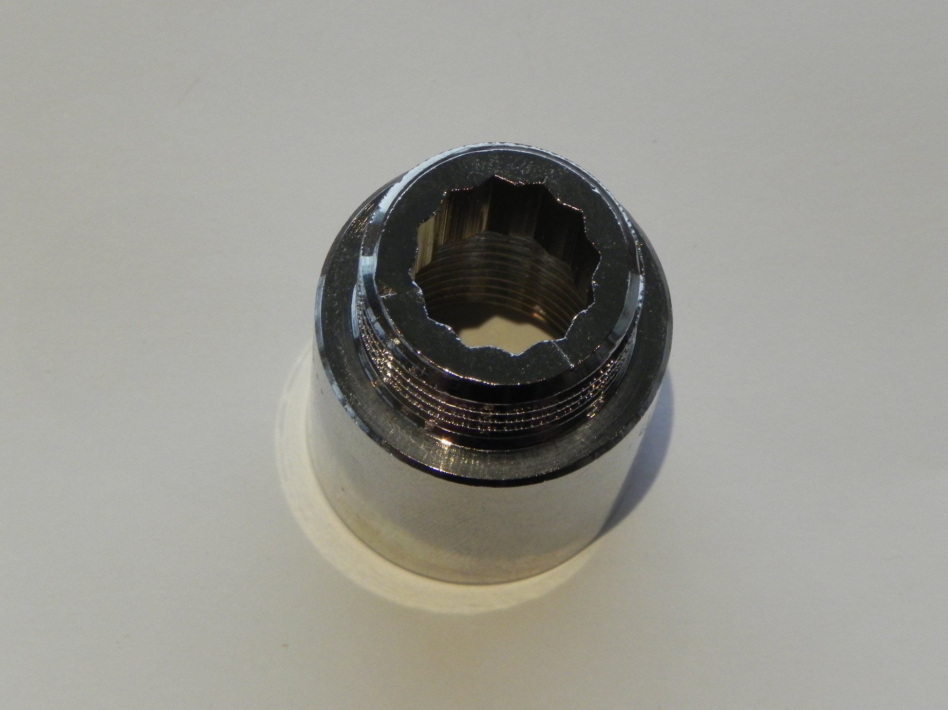 1/2" x 10 mm Haneforlænger, krom
