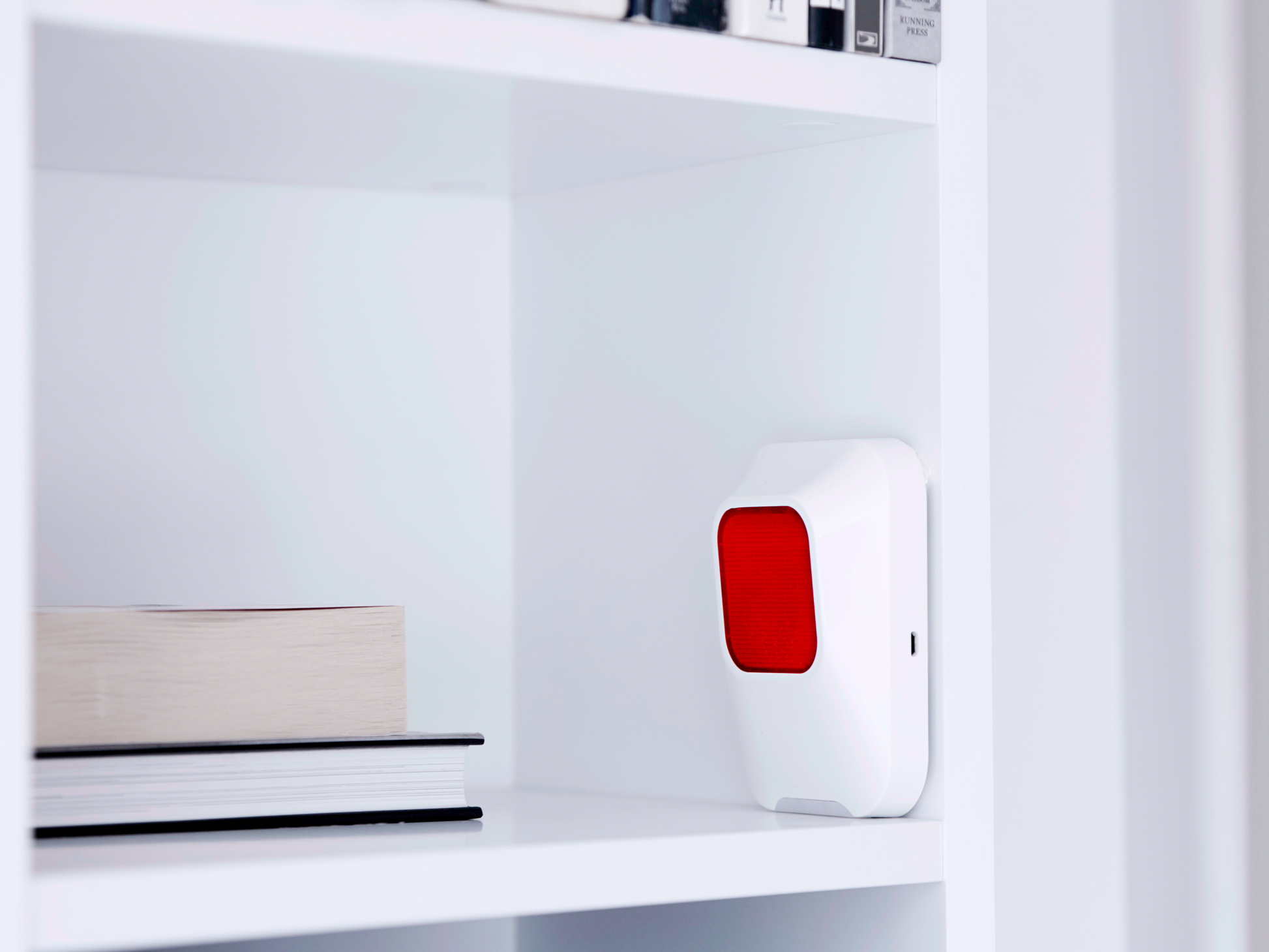 Indendørs sirene med flash, 90 db, trådløs, S6evo alarmsystem