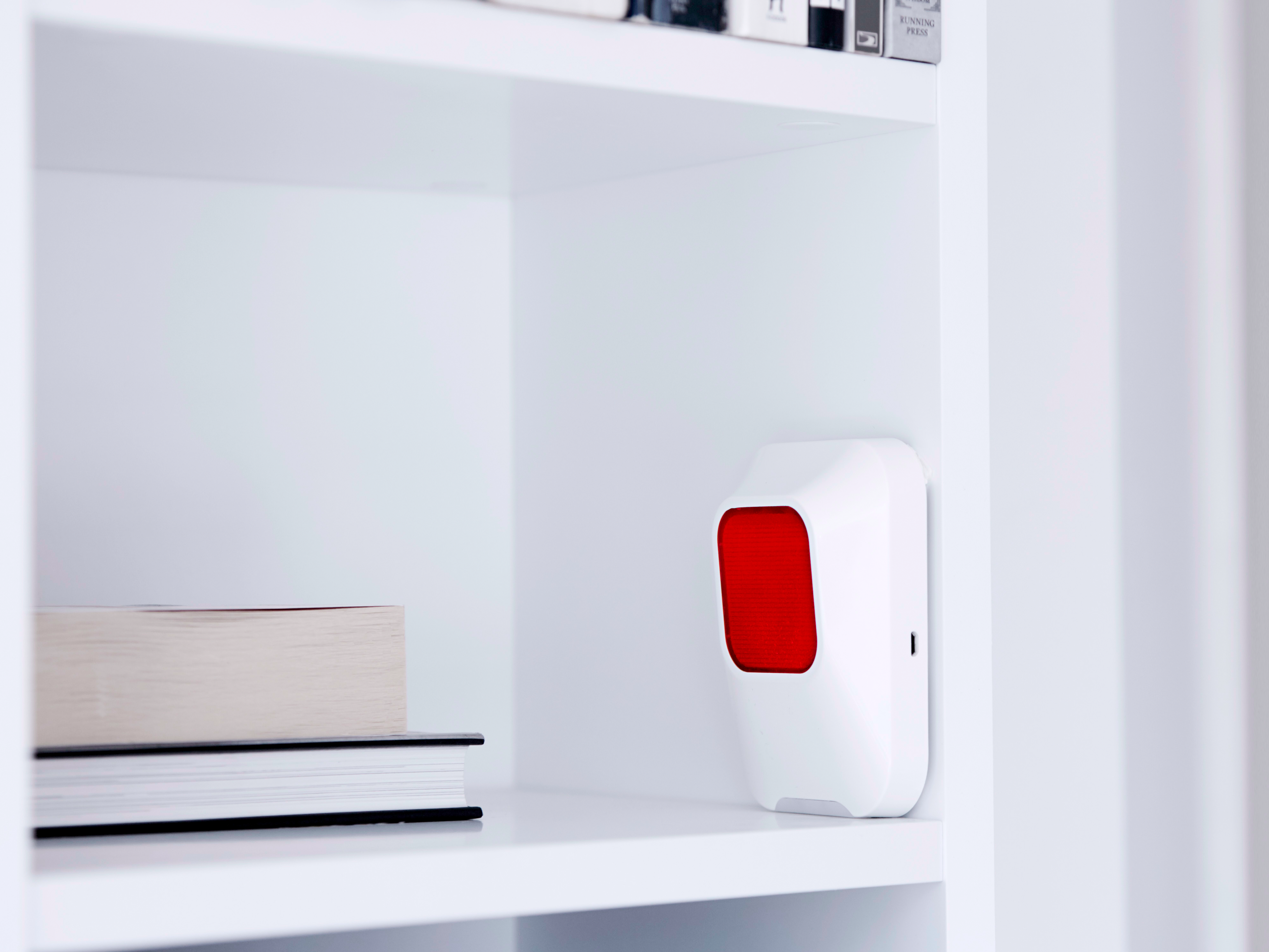 Indendørs sirene med flash, 90 db, trådløs, S6evo alarmsystem