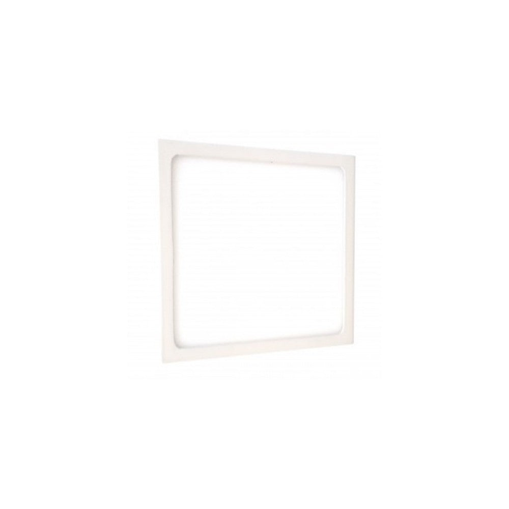 V-Tac 12W LED loftslampe - 14 x 14cm, Højde: 2,4cm, hvid kant, inkl. lyskilde, erstatter 60W, 900lm