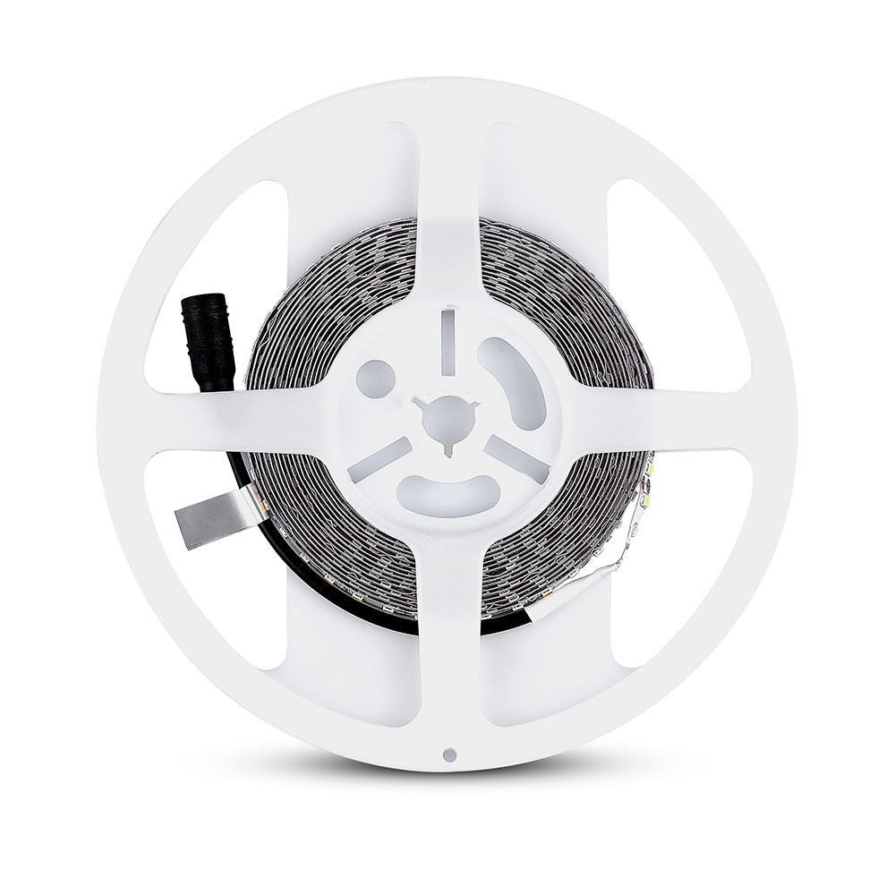 V-Tac 7,2W/m LED strip 8mm bred - 5m, 120 LED pr. meter (800lm/m, RA80)