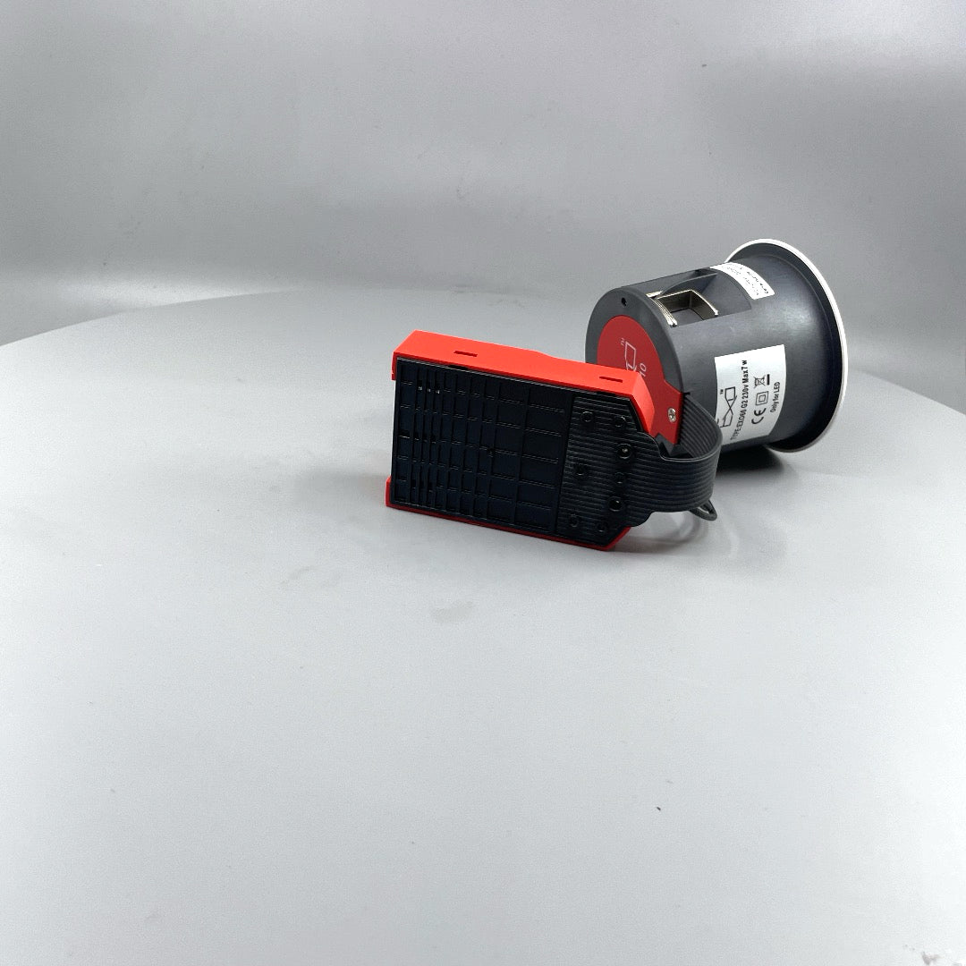 EXO 66 Udendørs indbygningsspot rund sandy mat hvid (360° frame 17)