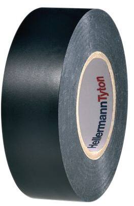 TAPE PVC VINYL SORT 0,18X19MM 20M