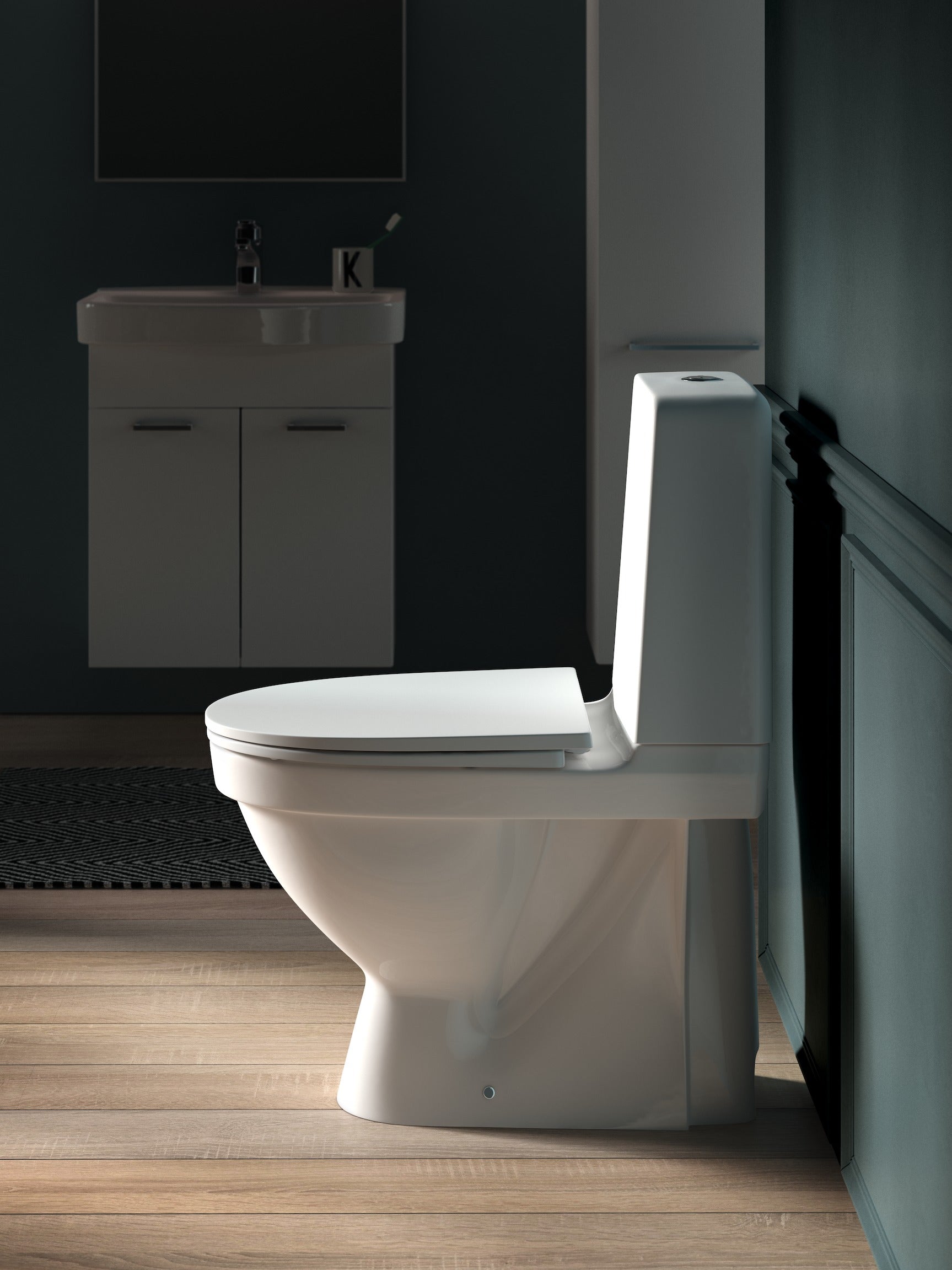 KOMPAS TOILET MED SKJULT S-LÅS LCC