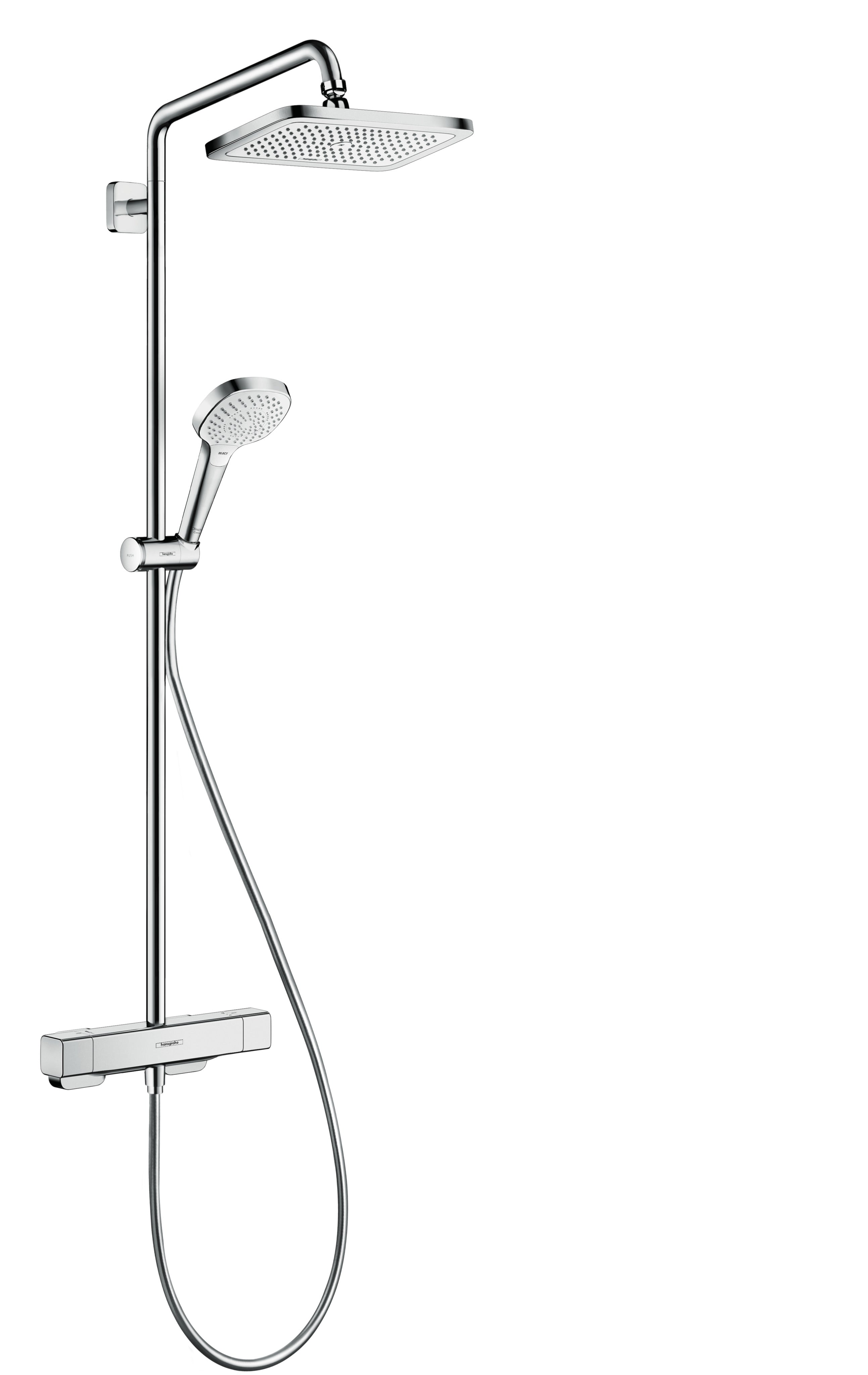 Hansgrohe Croma E 280 1jet showerpipe brusesystem, krom