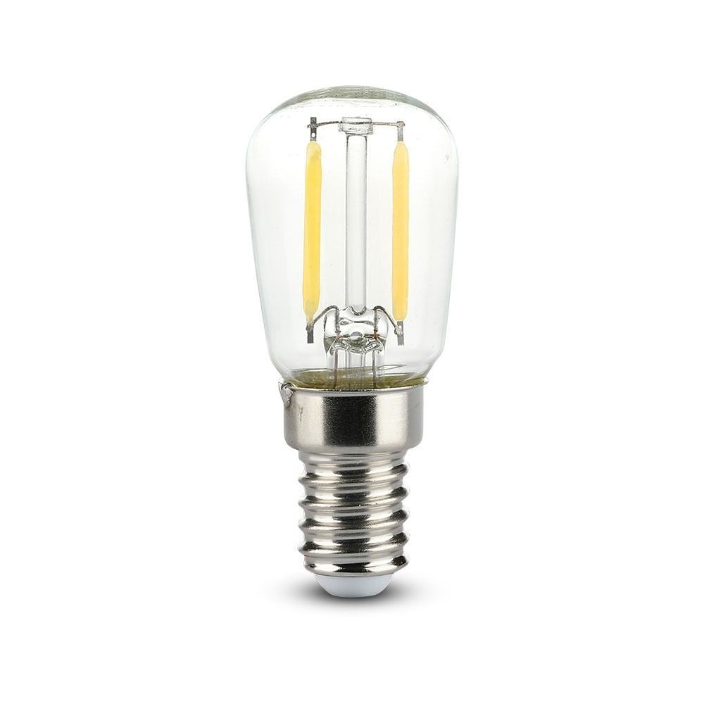 V-Tac 2W LED køleskabspære - Kultråd, ST26, E14 - Erstatning for 20W - 230V - 200lm - RA80