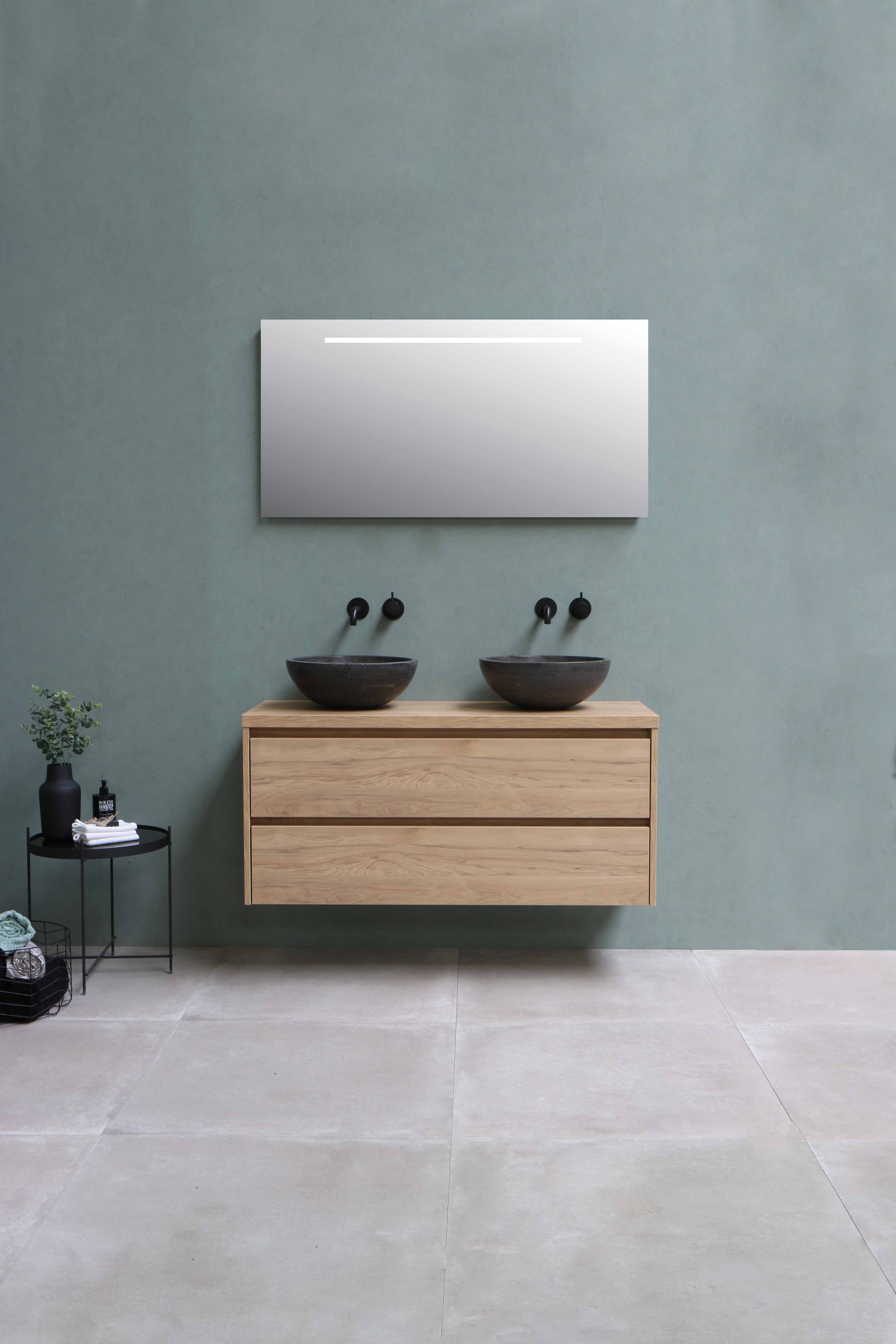 Sanibell Proline spejl med integreret LED belysning 80x60cm