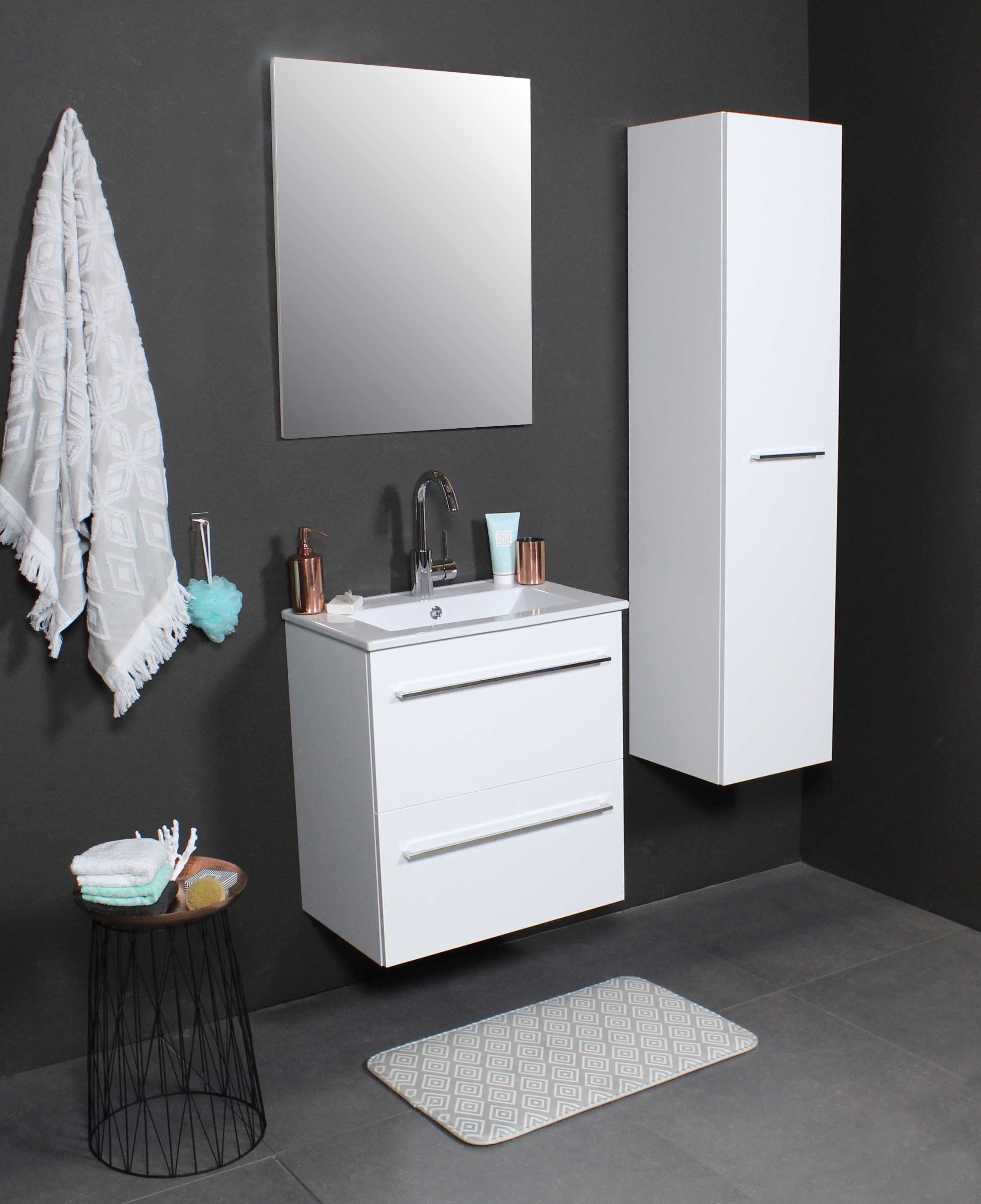 Sanibell Basicline møbelsæt 51x46,5cm hvid højglans