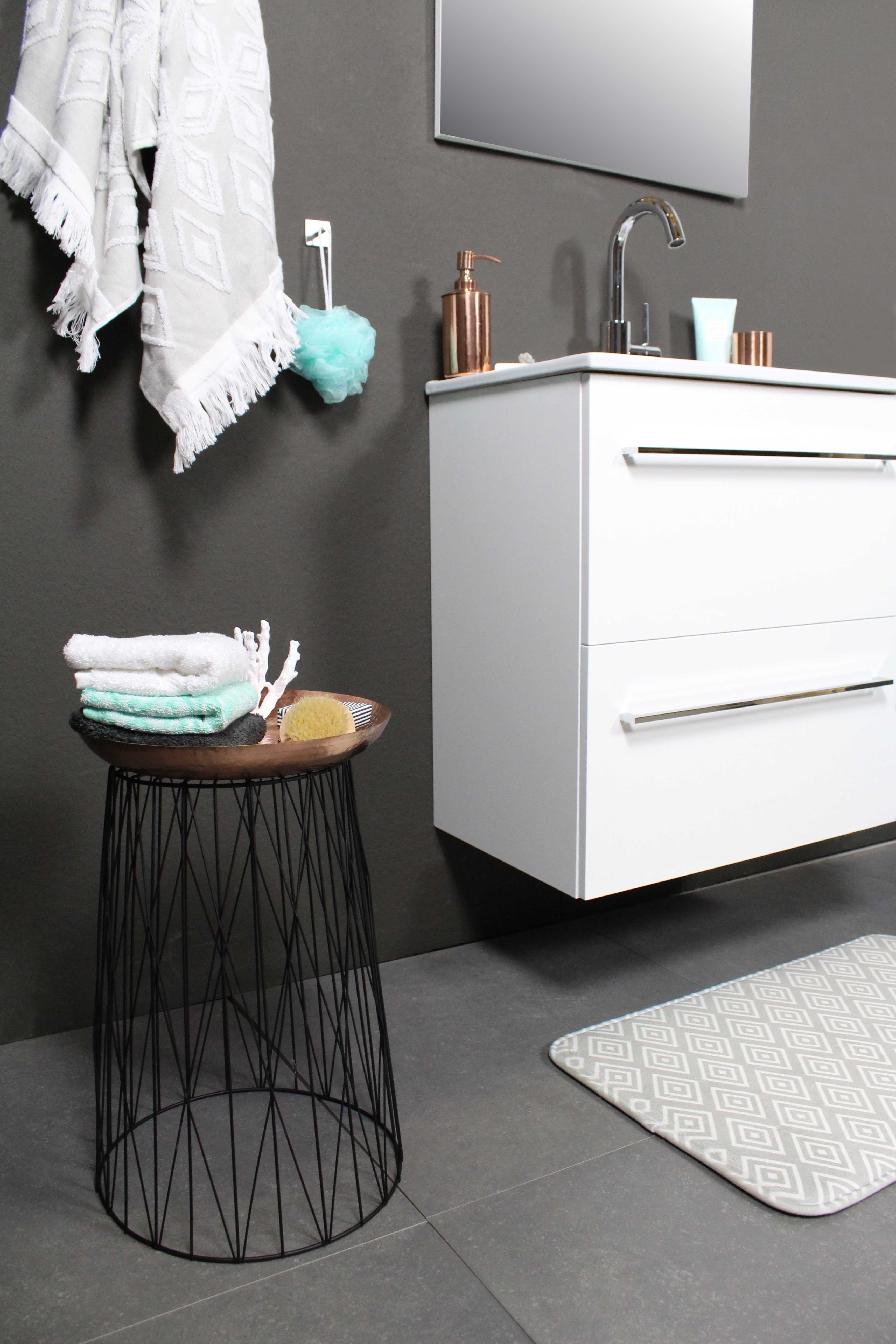 Sanibell Basicline møbelsæt 51x46,5cm hvid højglans