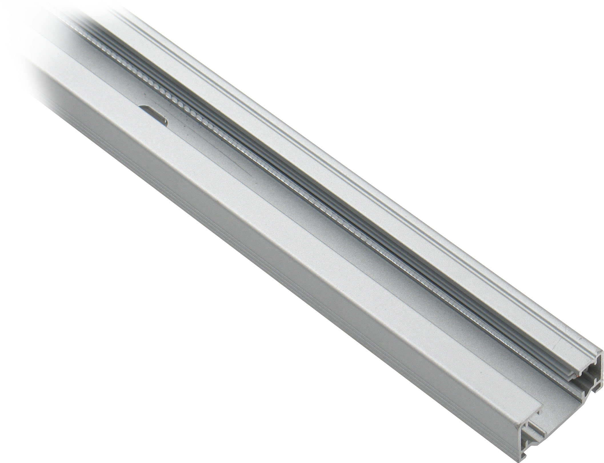Strømskinne 1F 230V, 1M, mat-hvid, påbygning
