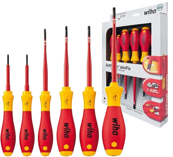 SOFTFINISH elektriker SLIMFIX skruetrækkersæt, TORX (6 dele)