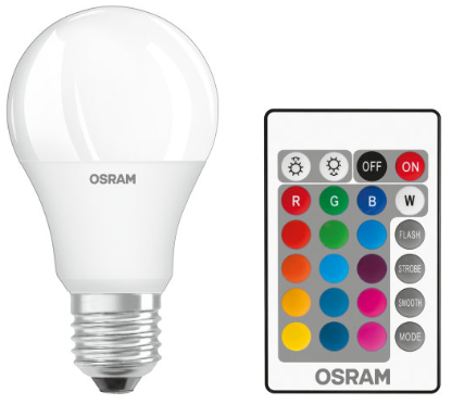 LED STANDARD 9,7W/RGBW MAT (60W) E27