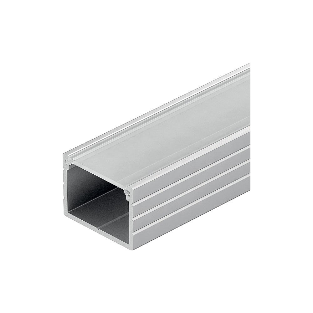 Aluprofil 18x13 LED strip - Bred, 1 meter, inkl. matteret cover og klips, IP65 og IP68