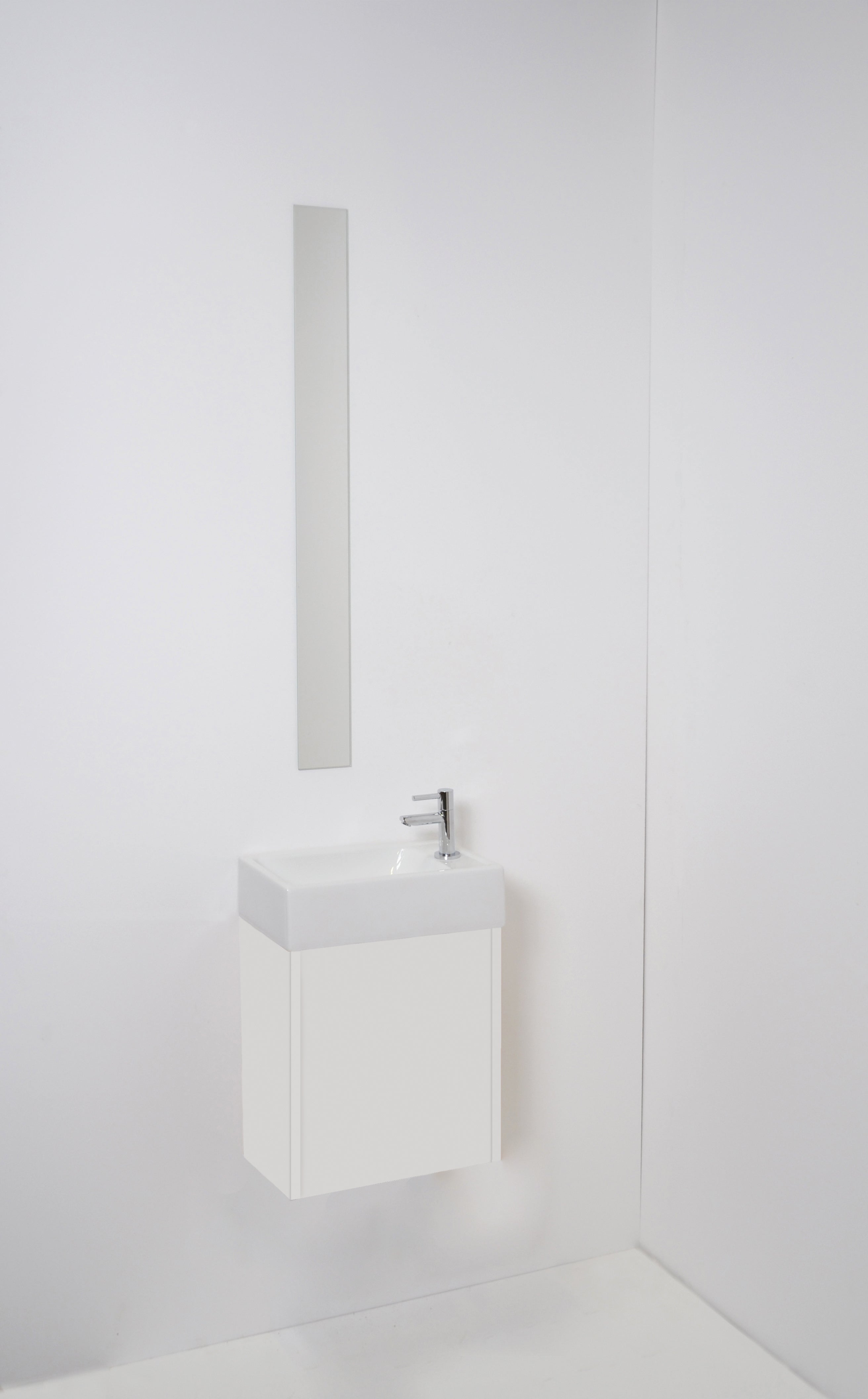 Sanibell Proline håndvask 40x23x10cm med hanehul til højre