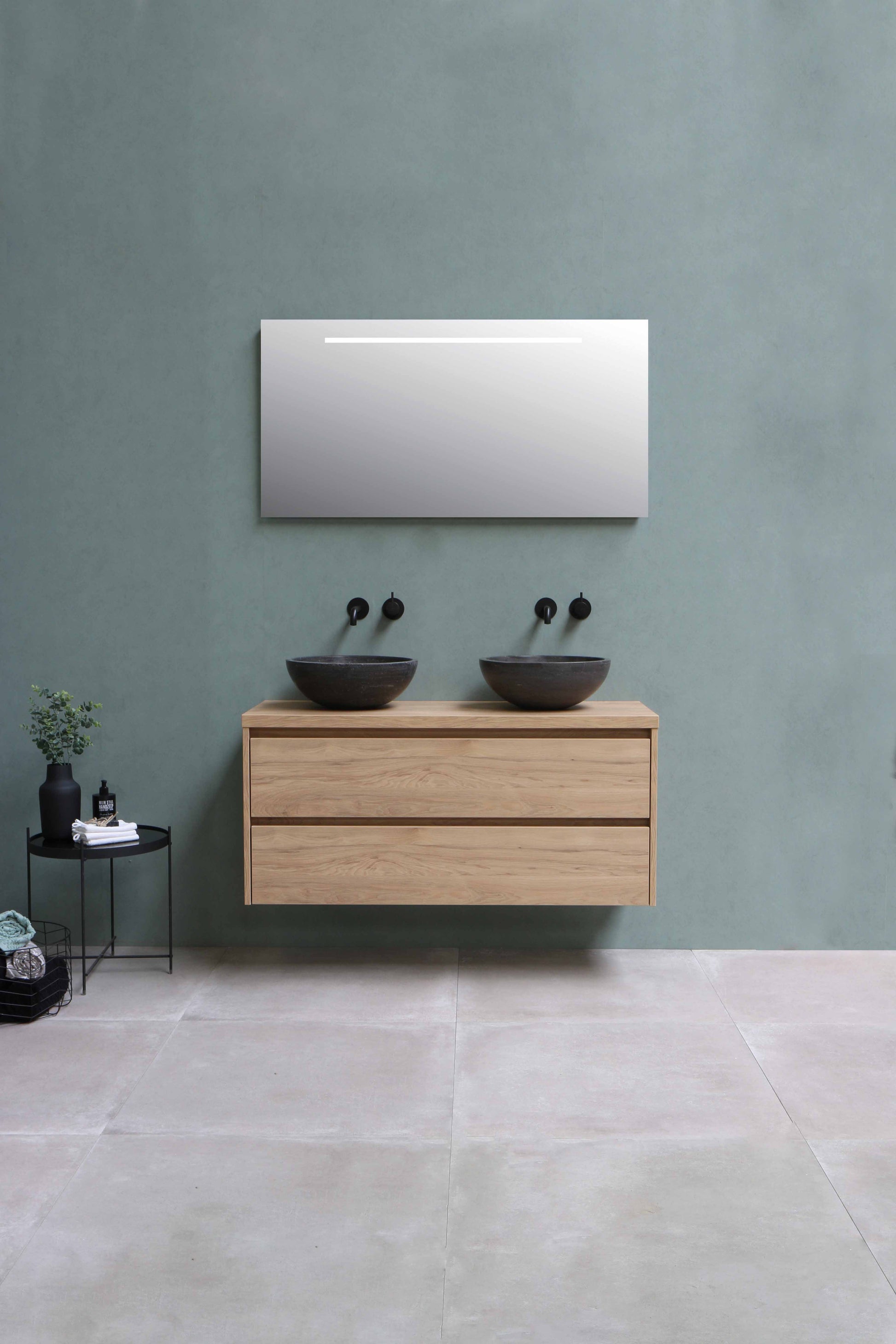 Sanibell Proline spejl med integreret LED belysning 120x60cm