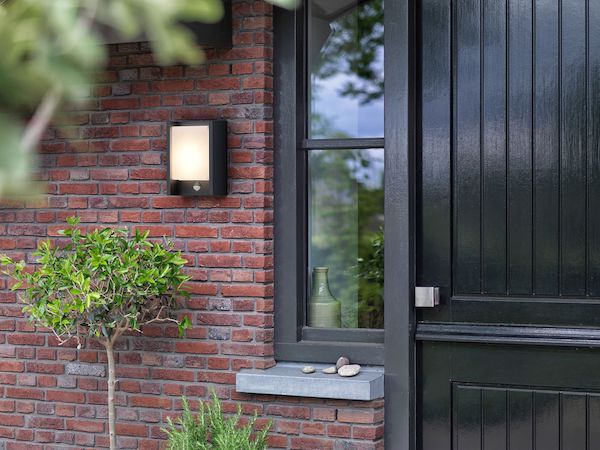 myGarden Arbour Væglampe Antracitgrå 1x6W 230V IP44 220mm Bevægelsessensor