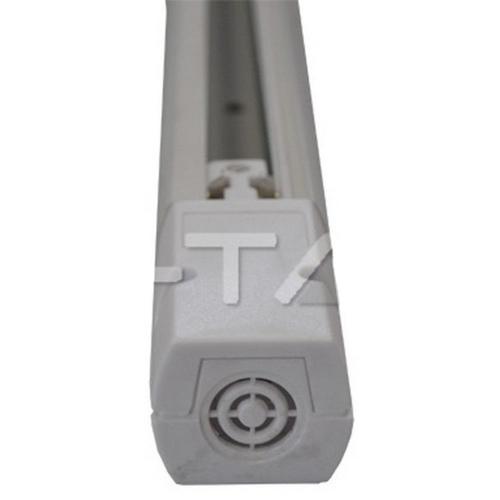 V-Tac Hvid 2 meter 3-faset skinneskinne til skinnespots inkl. tilslutning og endeprop - 230V