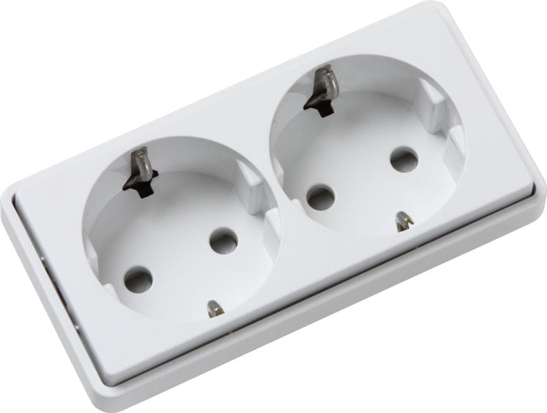 FUGA SIDE JORD DOBBELT STIKKONTAKT 2M HV