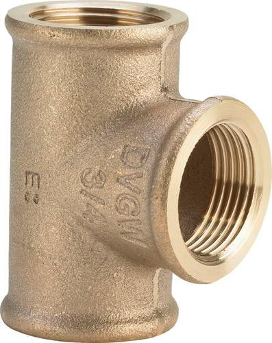 1" Tee Rødgods Silicium Bronze