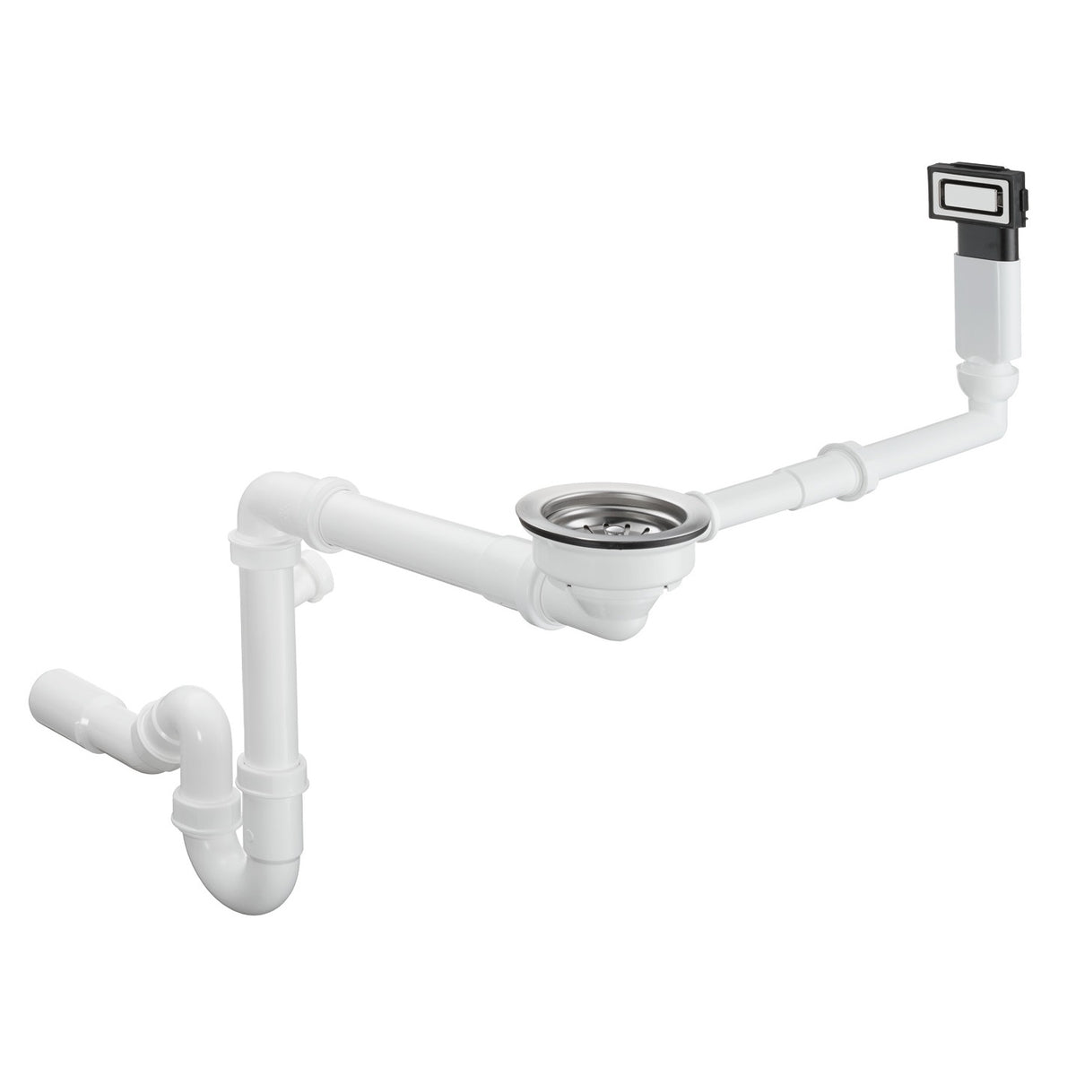 hansgrohe D14-10 Manuelt af- og overløbssæt til stålvask