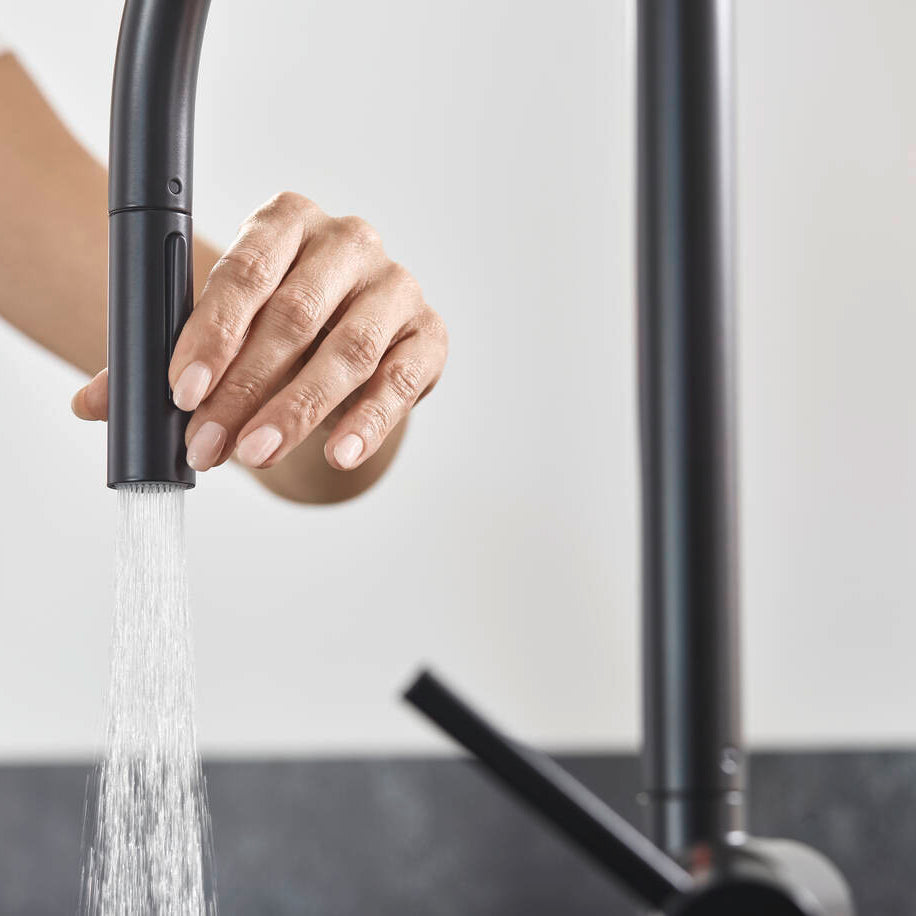 Hansgrohe Talis M54 210 køkkenarmatur med udtræk, 2jet, mat sort