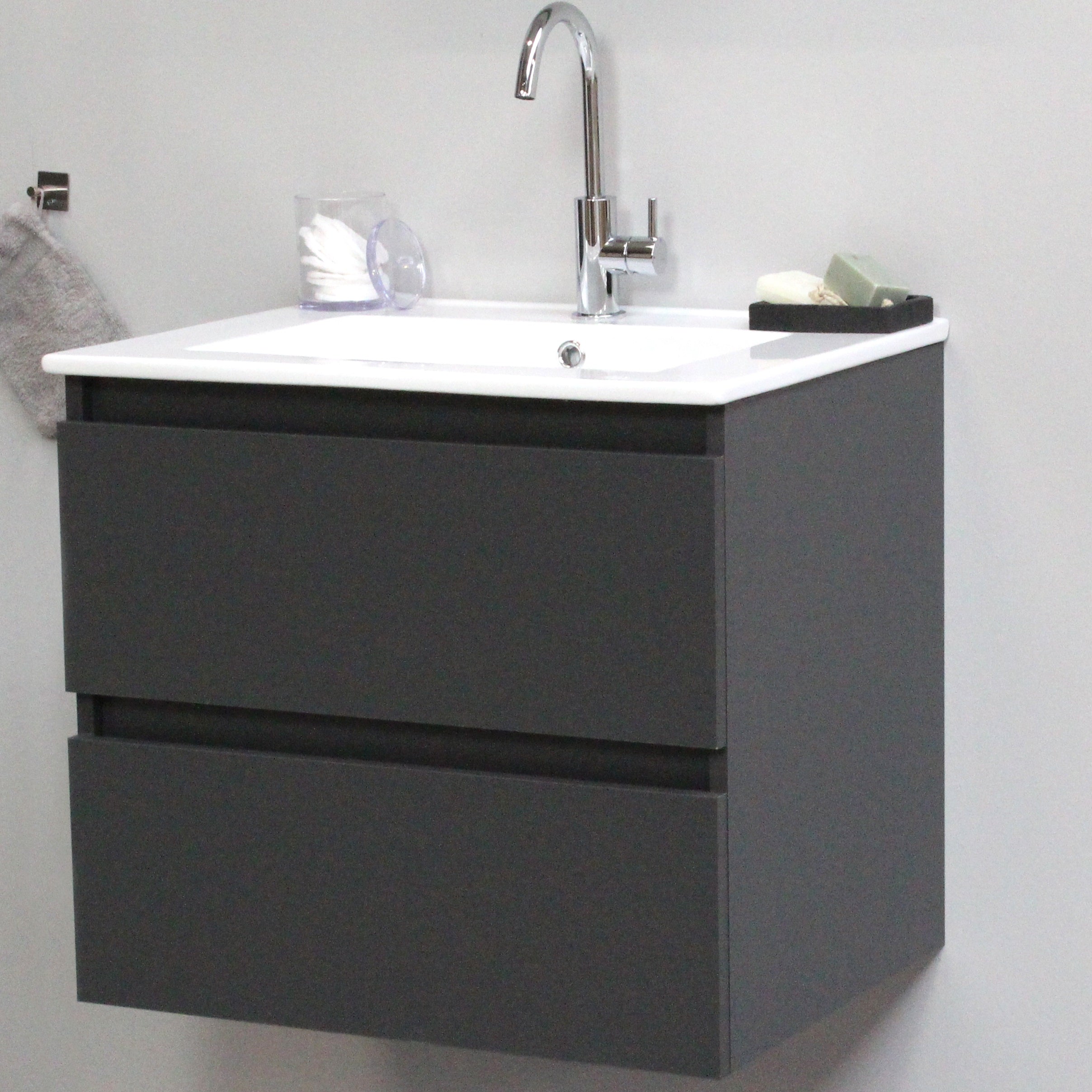 Sanibell Online møbelsæt 61x46,5 cm mat antracit, leveres usamlet