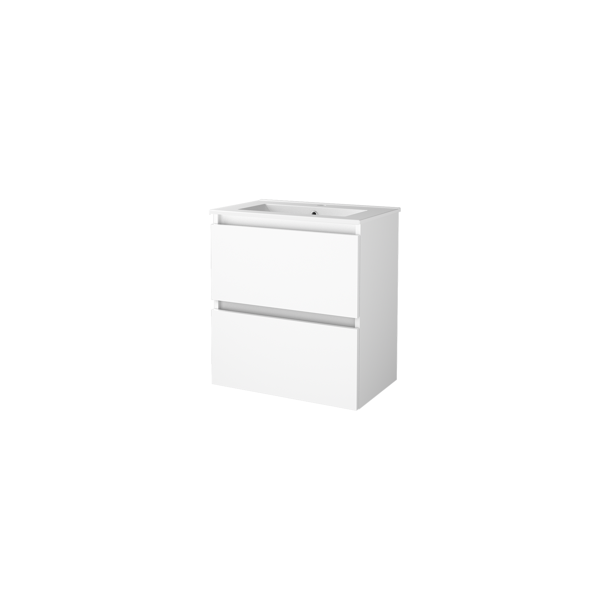 Sanibell Basicline kompakt møbelsæt 61x39,5cm hvid højglans