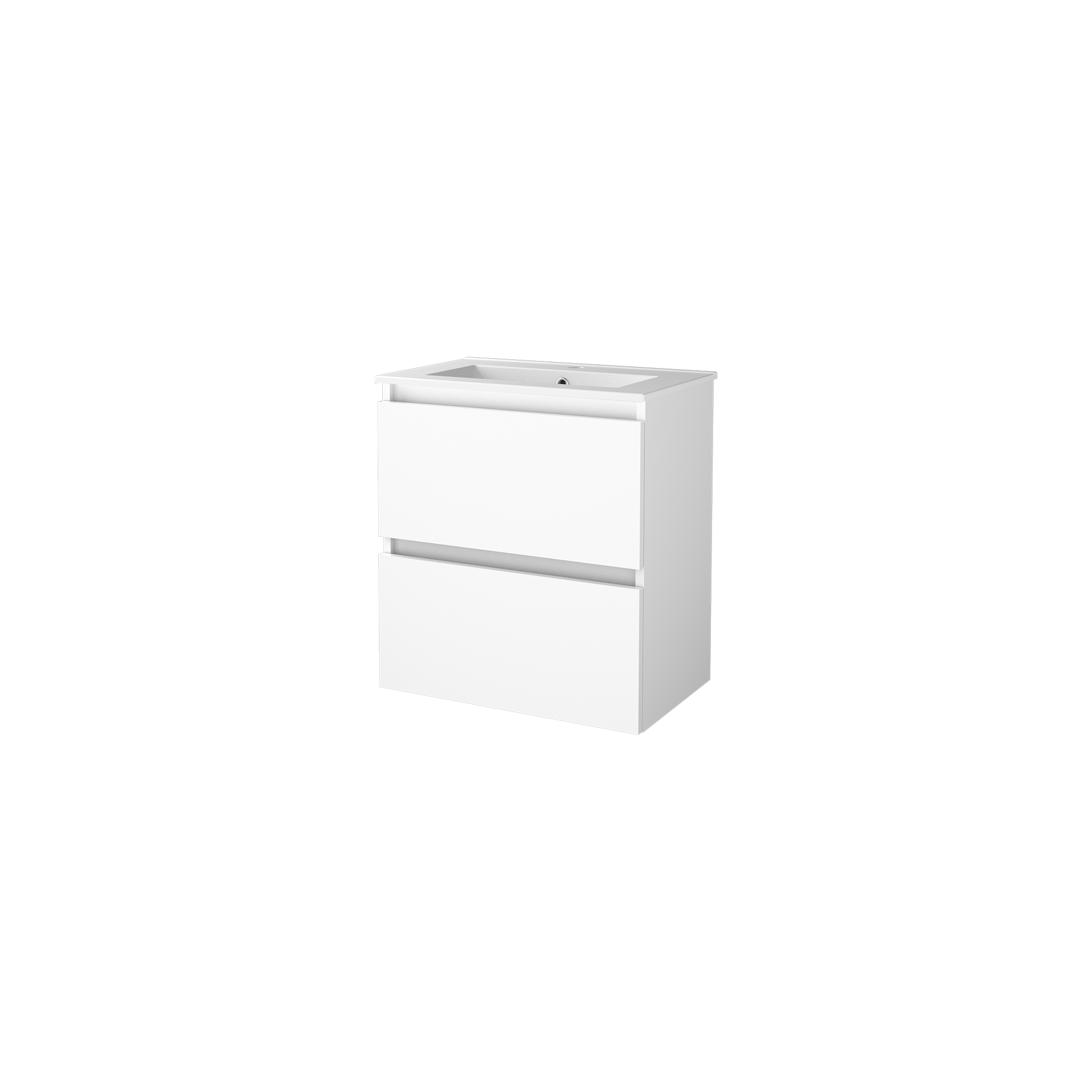 Sanibell Basicline kompakt møbelsæt 61x39,5cm hvid højglans