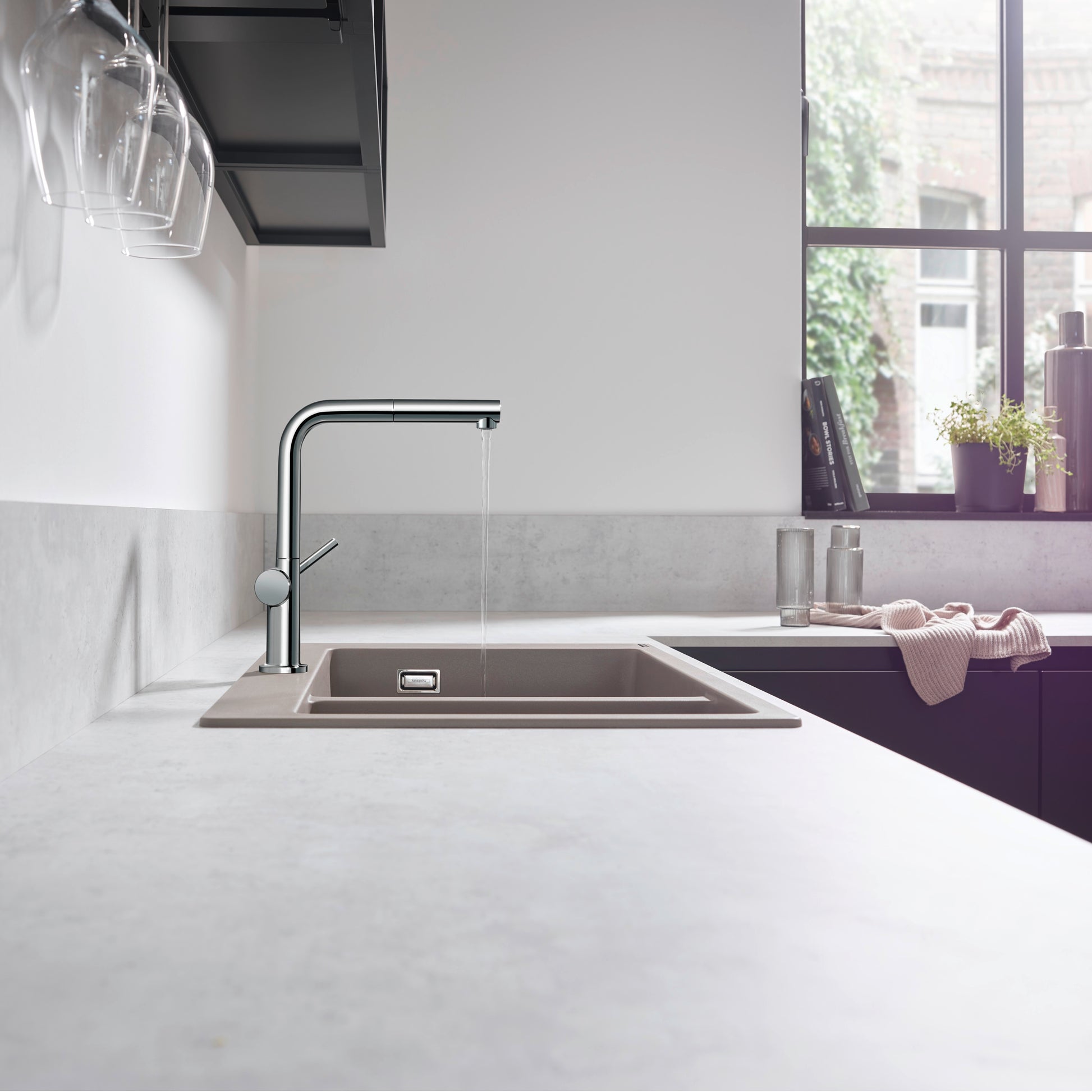 hansgrohe Talis M54 køkkenarmatur 270, med udtræk, 1jet, krom