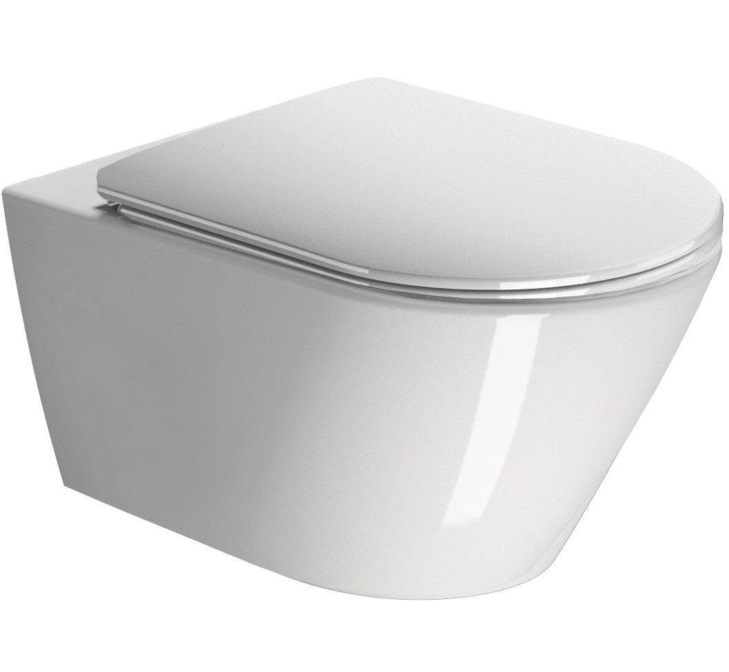 GSI Kube X vægtoilet 55x35cm med swirlflush og skjult montering