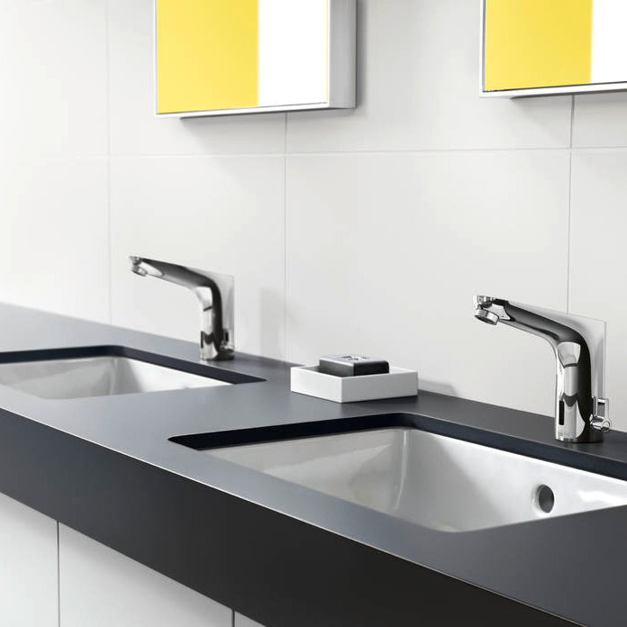 Hansgrohe Focus elektronisk håndvaskarmatur m/temp. 230V tilsl., krom