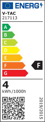 V-Tac 4W LED Kertepære - Kultråd, Røget Glas, Ekstra Varm, E14, Erstatter 30W