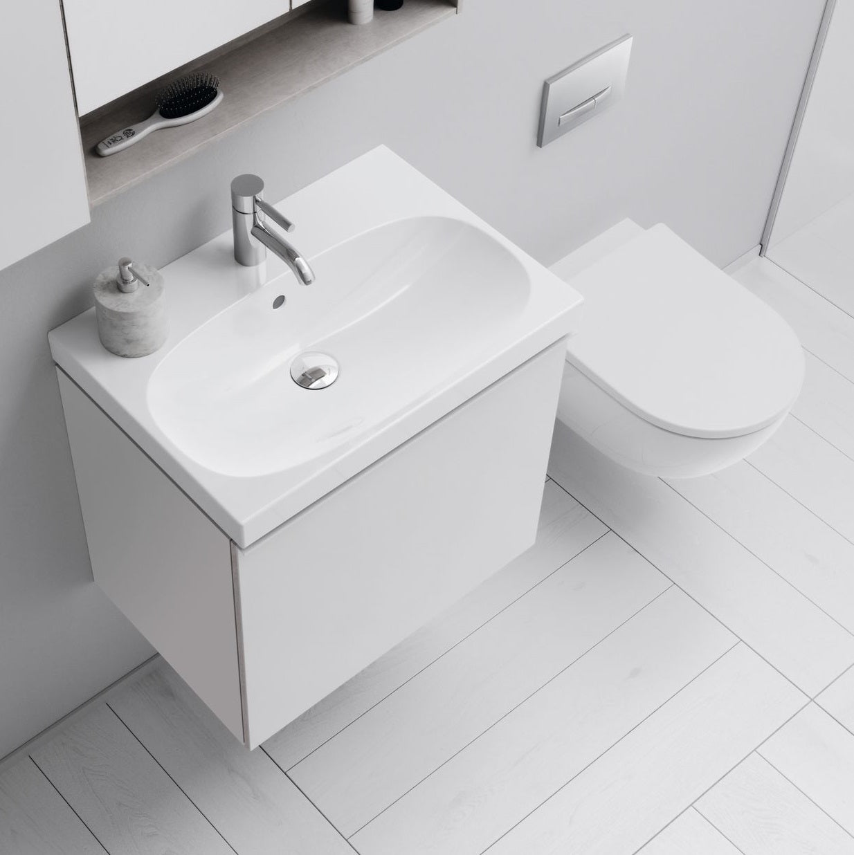 Geberit Acanto væghængt Rimfree WC-skål