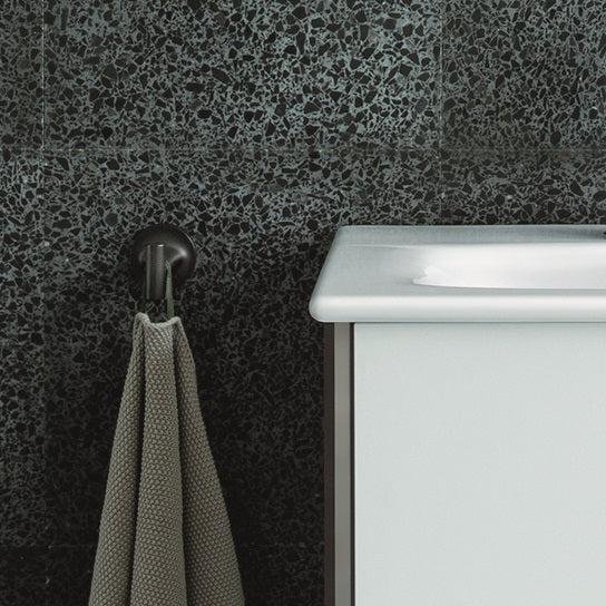 Duravit Starck T håndklædekrog sort mat, 50x73mm