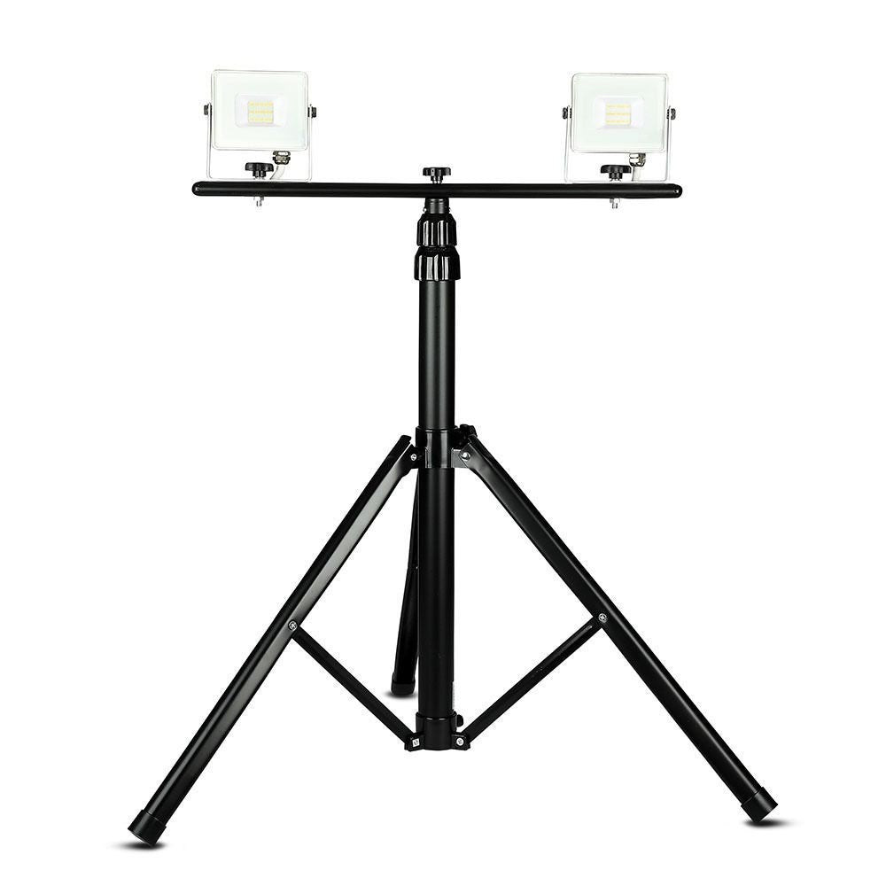 V-Tac Stander til projektører - Tripod, sort, sammenklappelig