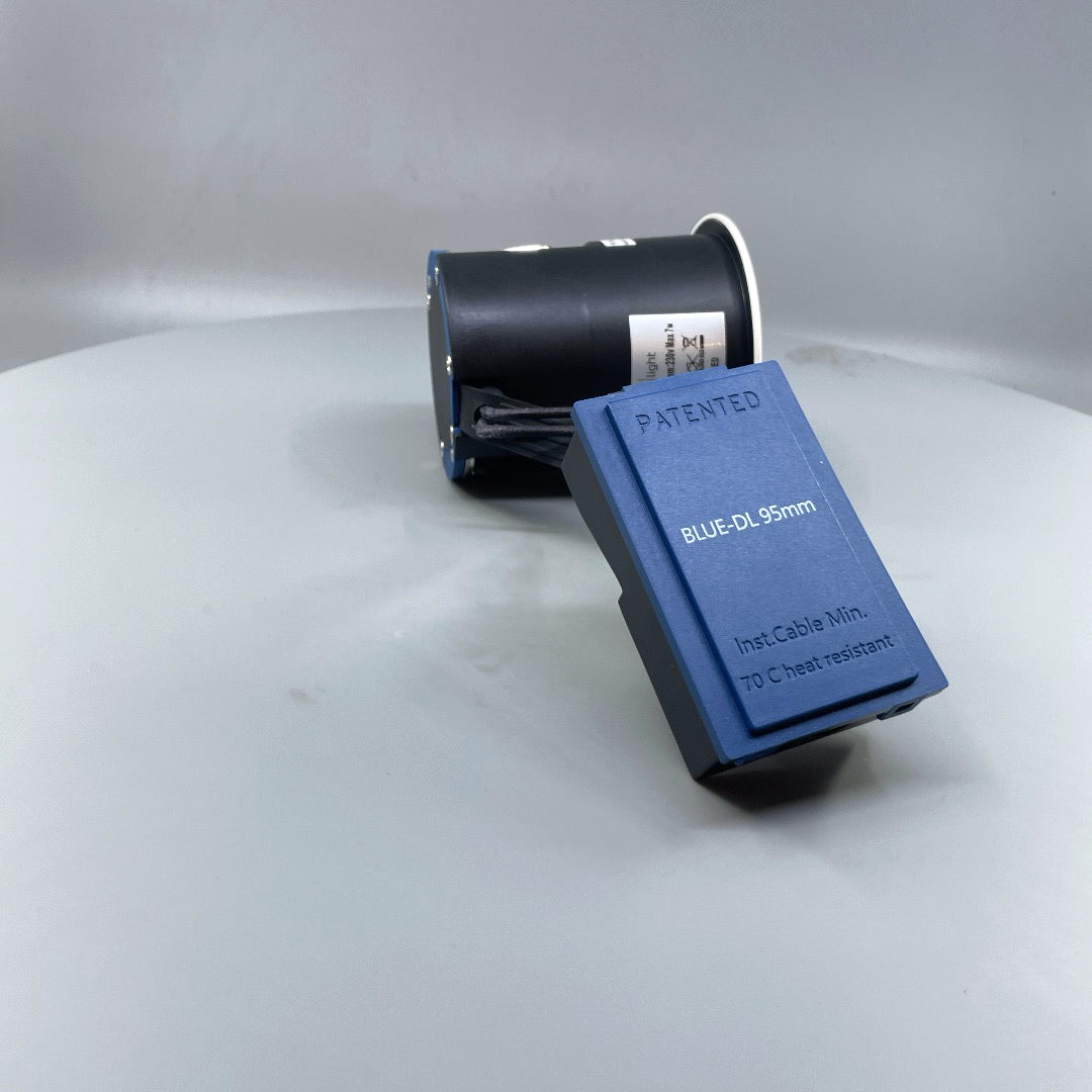 DAXTOR EXO BLUE 95 indbygningsspot inkl. GU10 LED, hvid, 6W, 3000K, dæmpbar (360° frame 18)