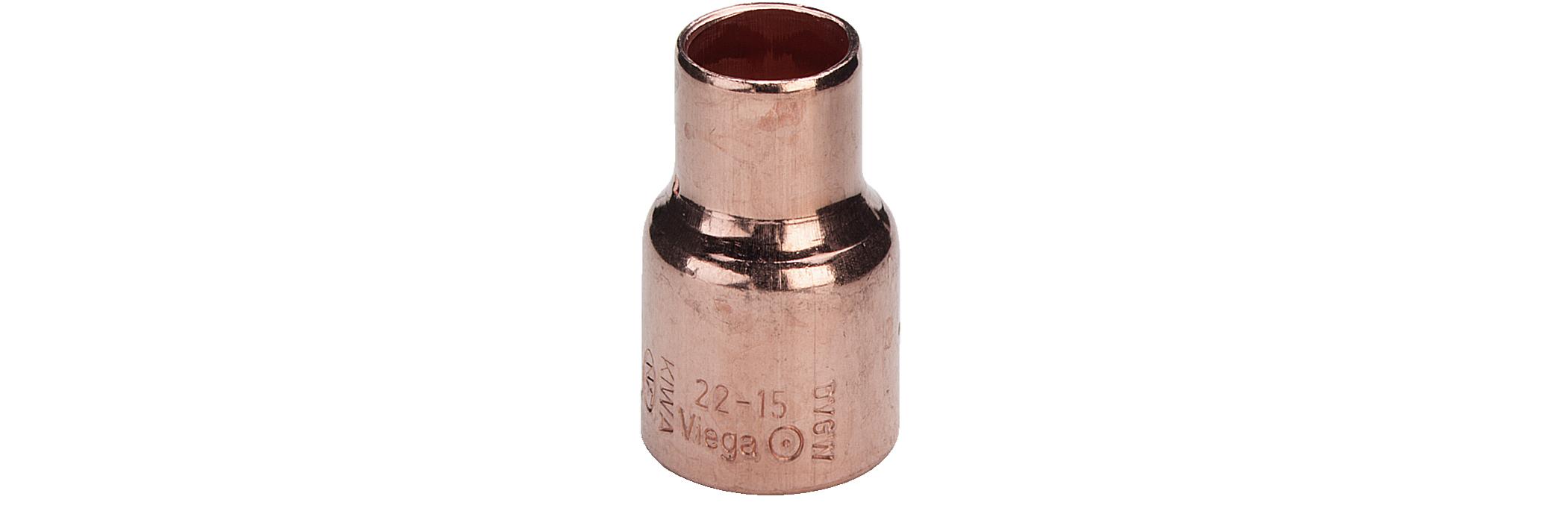 22 x 18 mm Lodde reduktion muffe/muffe