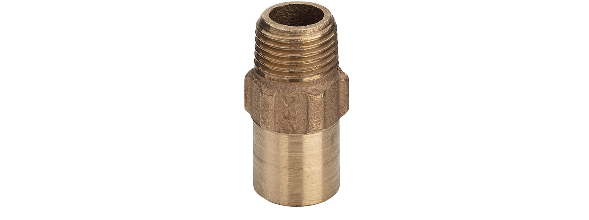15 mm x 1/2" Lodde overgang nippel/nippel