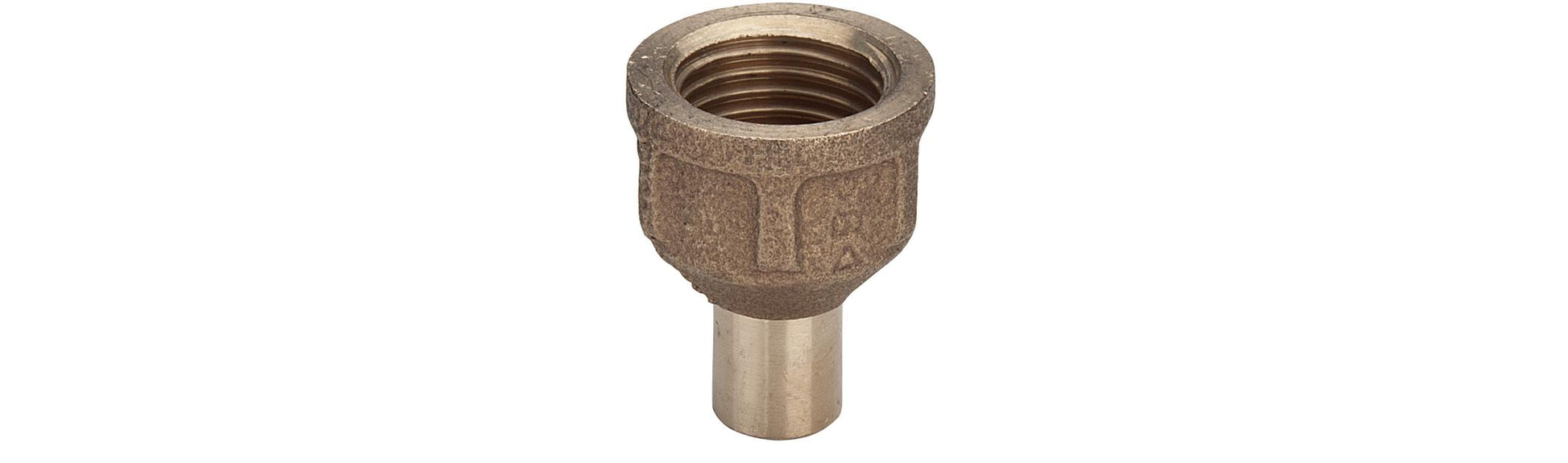 22 mm x 3/4" Lodde overgang nippel/muffe