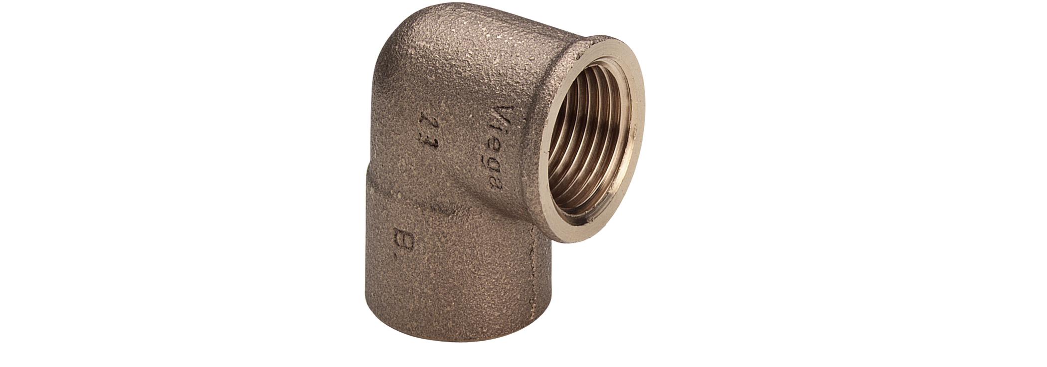 22 mm x 3/4" Lodde vinkel muffe/muffe