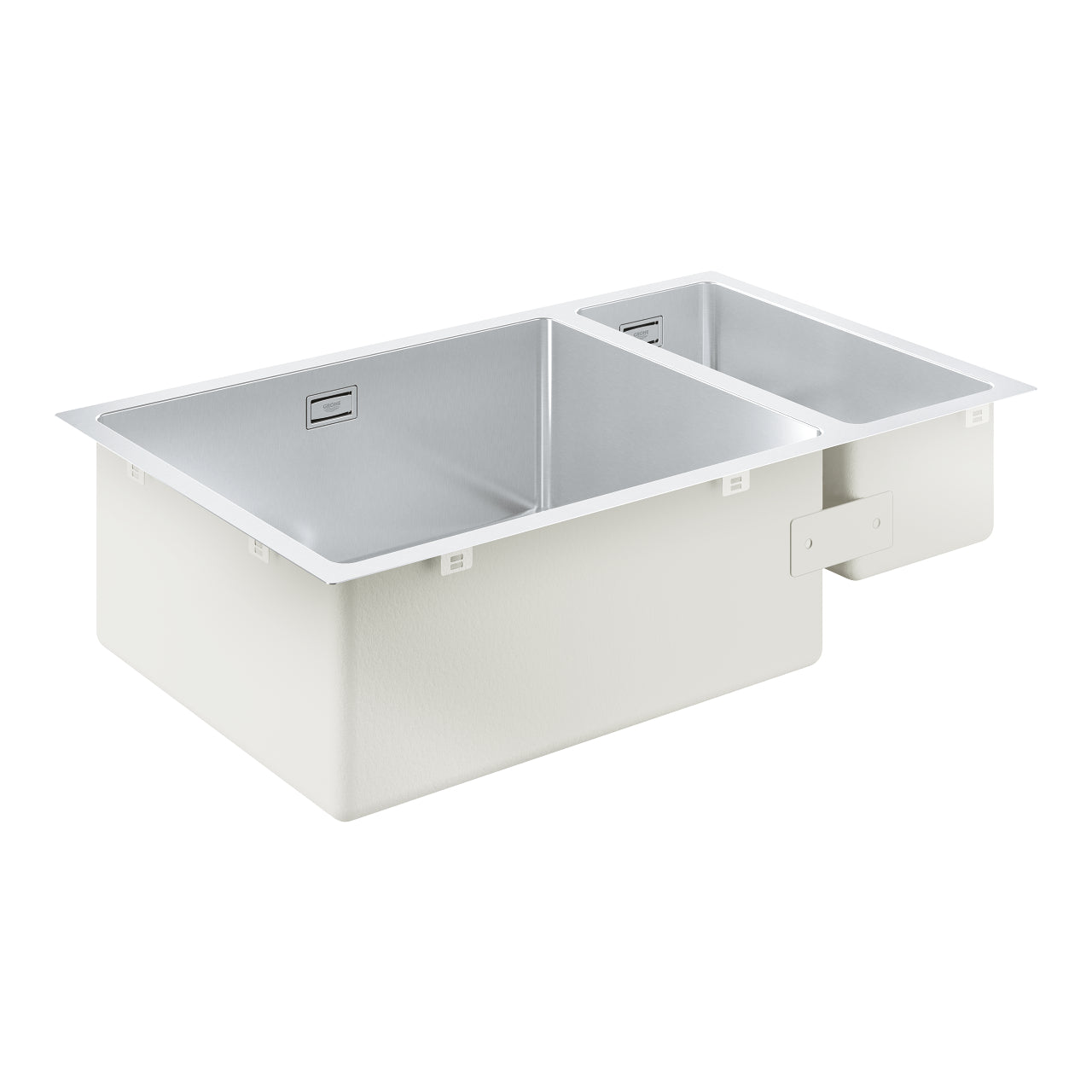 GROHE K700 Rustfri stålvask, under/planlimet/nedfældet 760x450mm