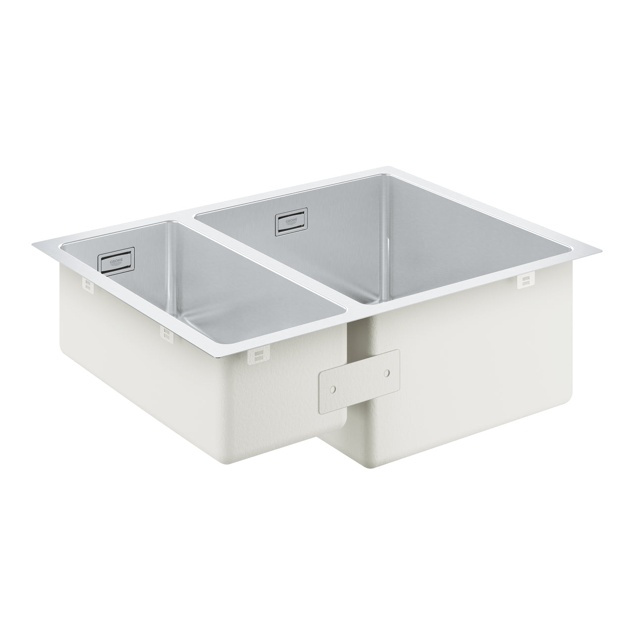GROHE K700 Rustfri stålvask, under/planlimet/nedfældet 595x450mm