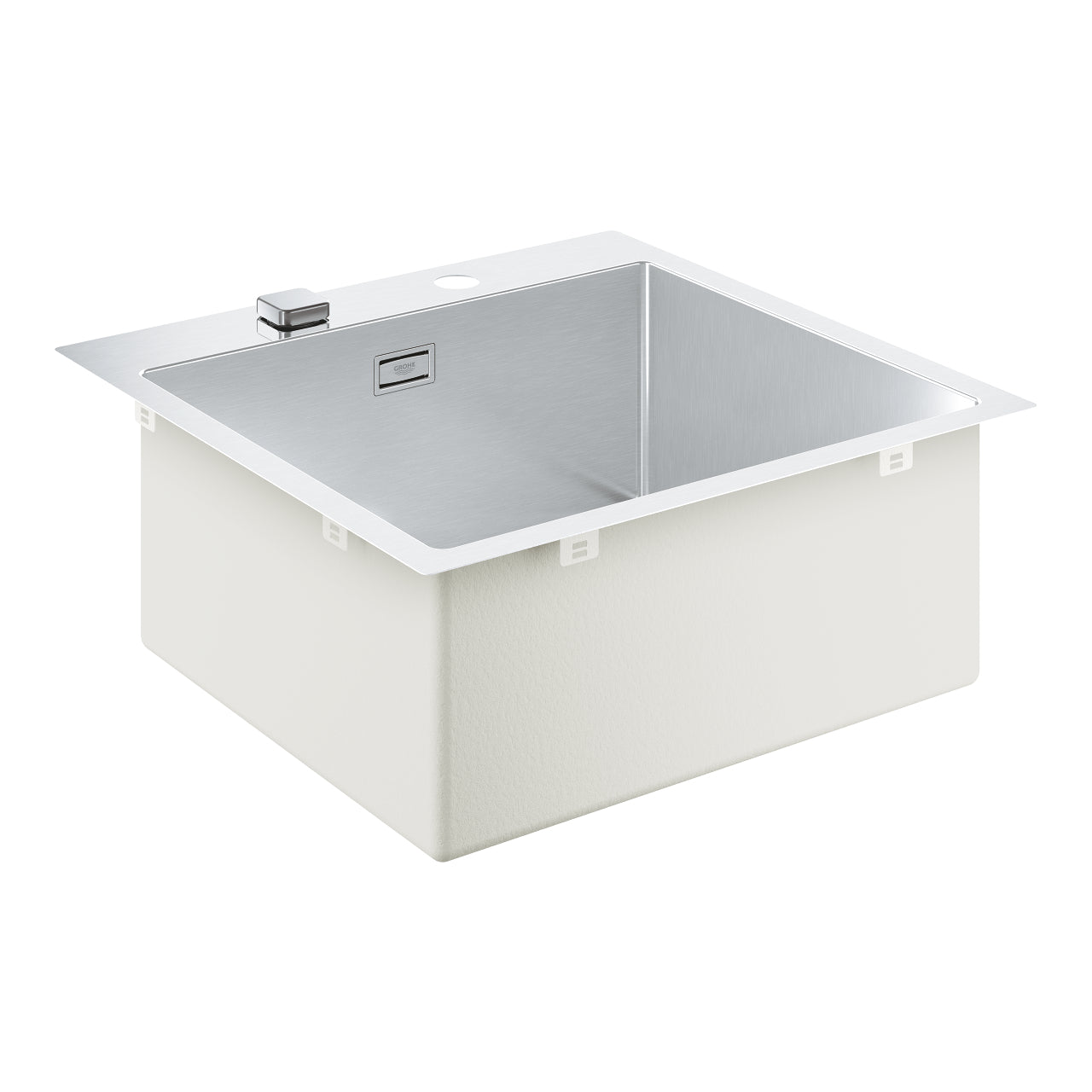 GROHE K800, Rustfri stålvask, nedfældet/planlimet, 518x510mm
