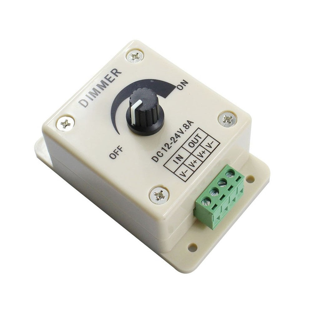 Dæmper til 12V og 24V - 12V (96W), 24V (192W) - Input: 12V