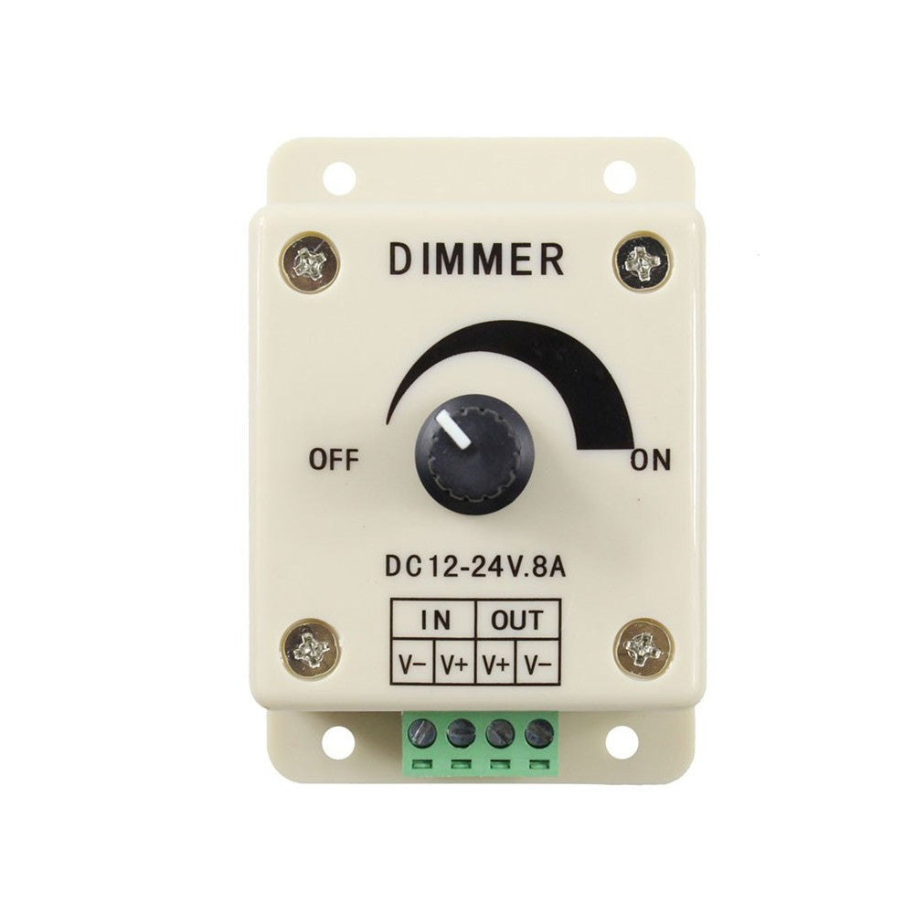 Dæmper til 12V og 24V - 12V (96W), 24V (192W) - Input: 12V