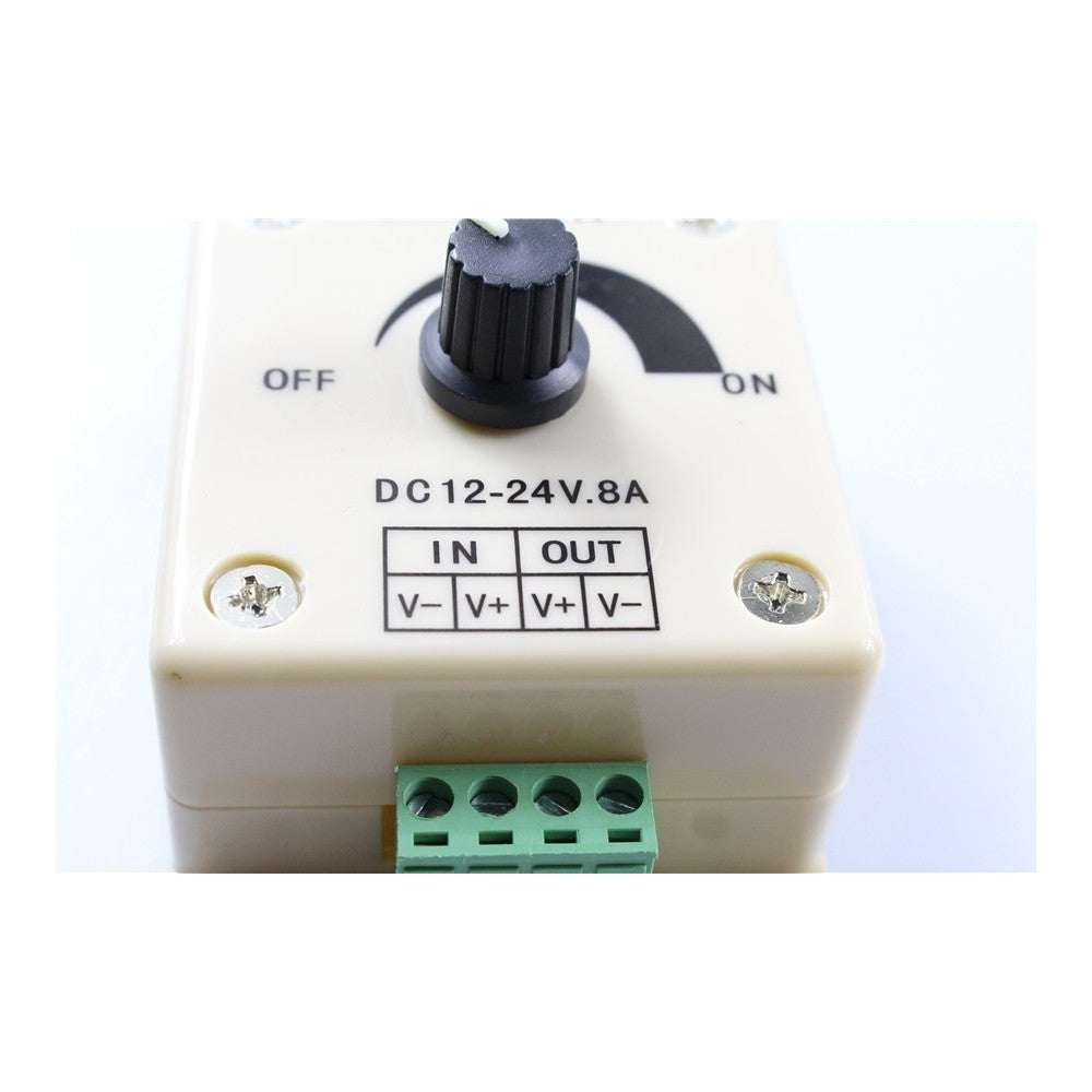 Dæmper til 12V og 24V - 12V (96W), 24V (192W) - Input: 12V