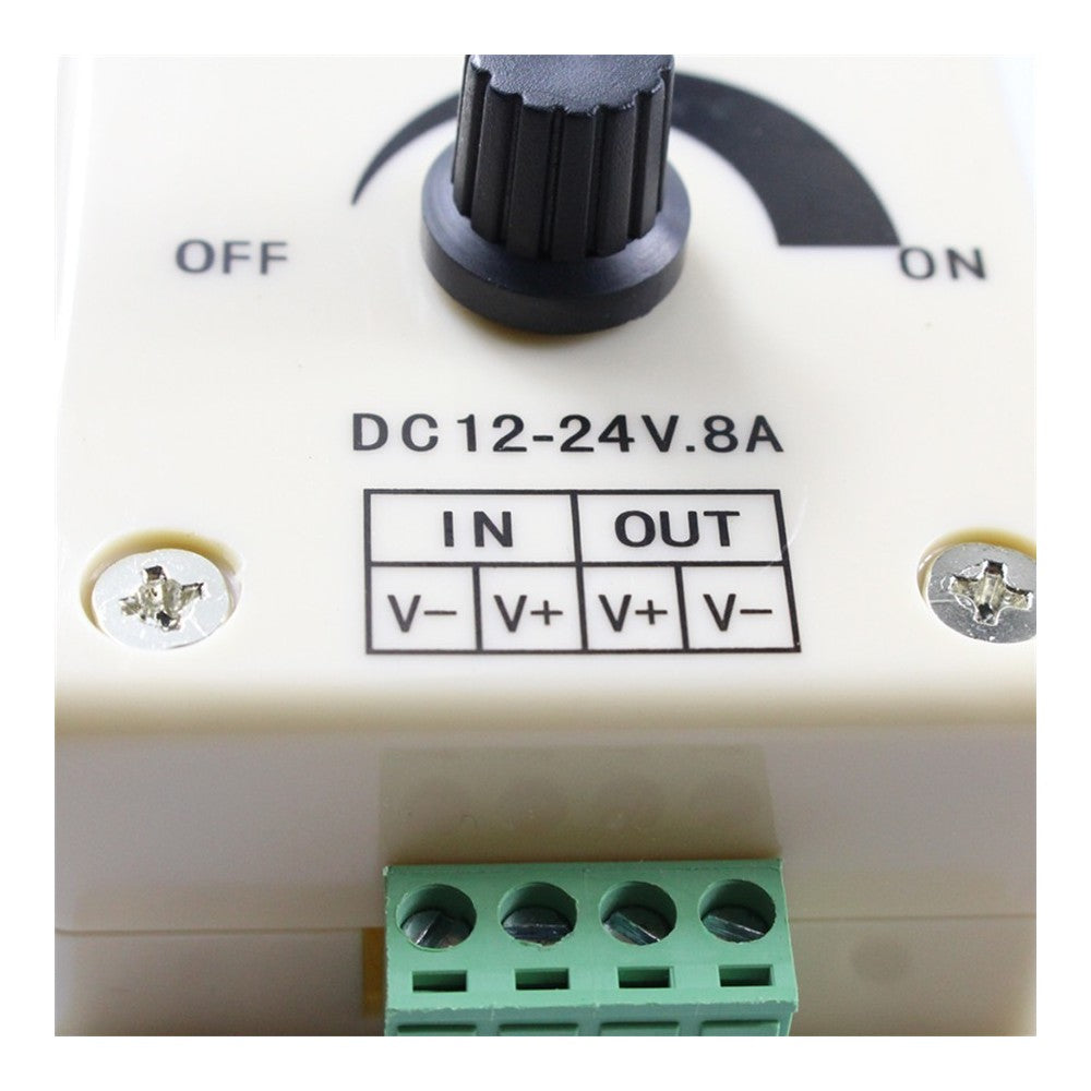 Dæmper til 12V og 24V - 12V (96W), 24V (192W) - Input: 12V